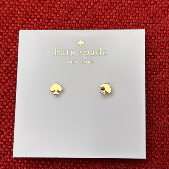 kate spade Jewelry - NWT Kate Spade gold spade earrings
